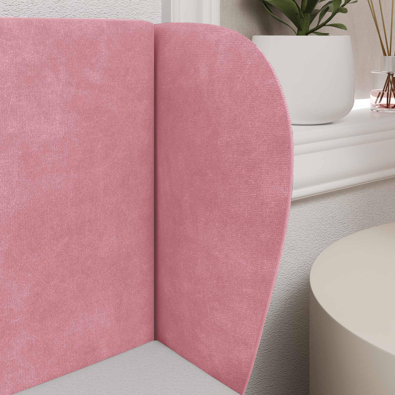 Uši Čela Postele Růžová 40 X 23 X 6 Cm Samet