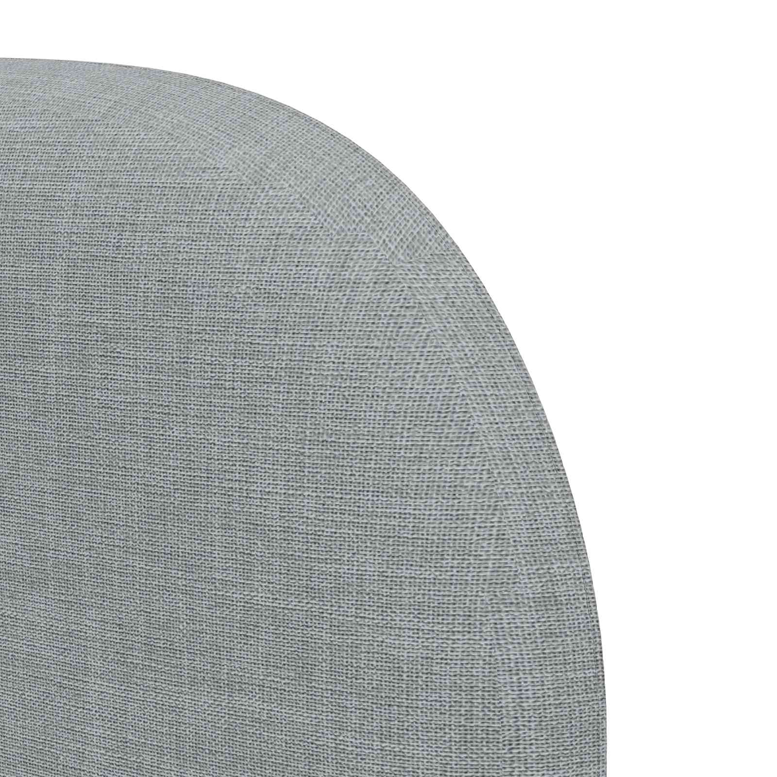 Uši Čela Postele Světle Šedá 80 X 23 X 6 Cm Textil