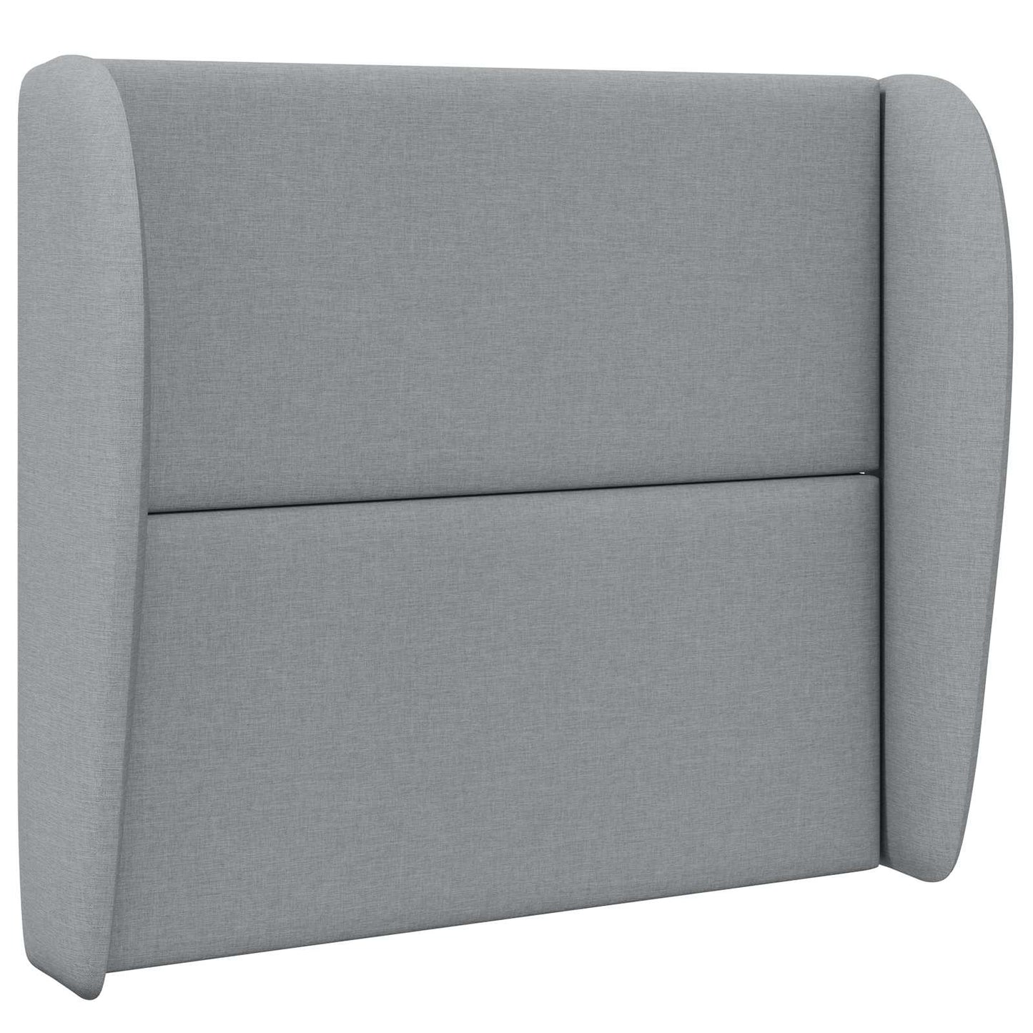 Uši Čela Postele Světle Šedá 80 X 23 X 6 Cm Textil