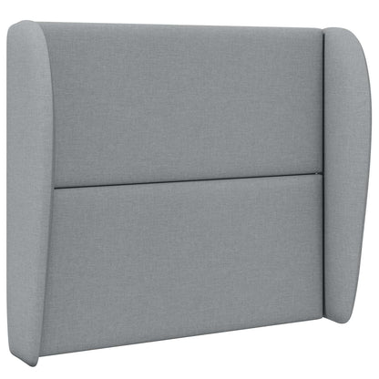 Uši Čela Postele Světle Šedá 80 X 23 X 6 Cm Textil