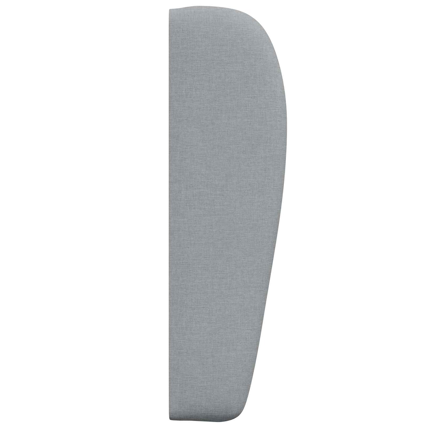 Uši Čela Postele Světle Šedá 80 X 23 X 6 Cm Textil