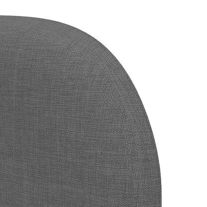 Uši Čela Postele Tmavě Šedá 80 X 23 X 6 Cm Textil