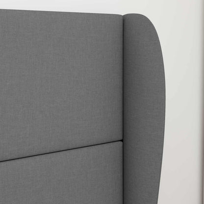 Uši Čela Postele Tmavě Šedá 80 X 23 X 6 Cm Textil