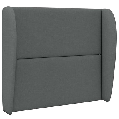 Uši Čela Postele Tmavě Šedá 80 X 23 X 6 Cm Textil
