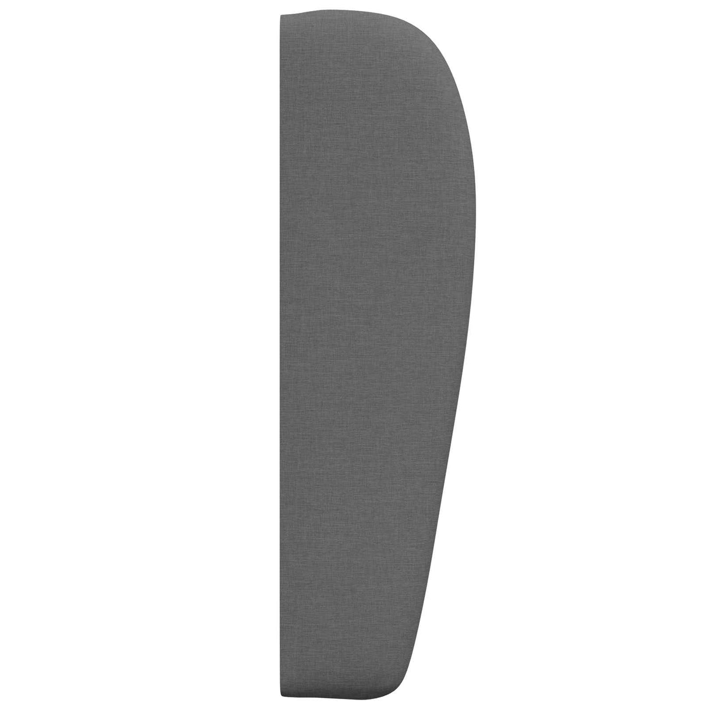 Uši Čela Postele Tmavě Šedá 80 X 23 X 6 Cm Textil
