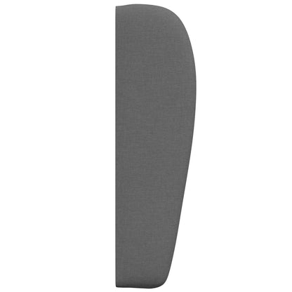 Uši Čela Postele Tmavě Šedá 80 X 23 X 6 Cm Textil
