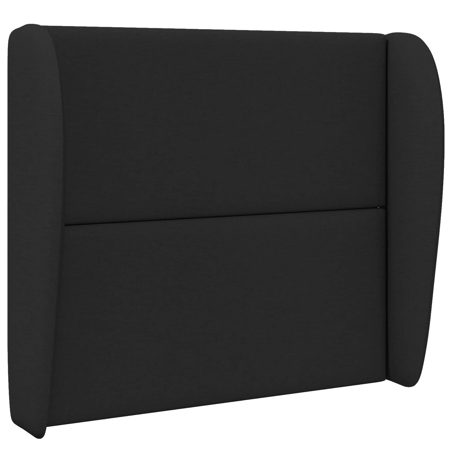 Uši Čela Postele Černá 80 X 23 X 6 Cm Textil