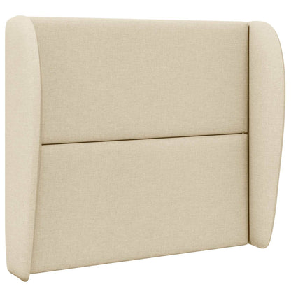 Uši Čela Postele Krémová 80 X 23 X 6 Cm Textil