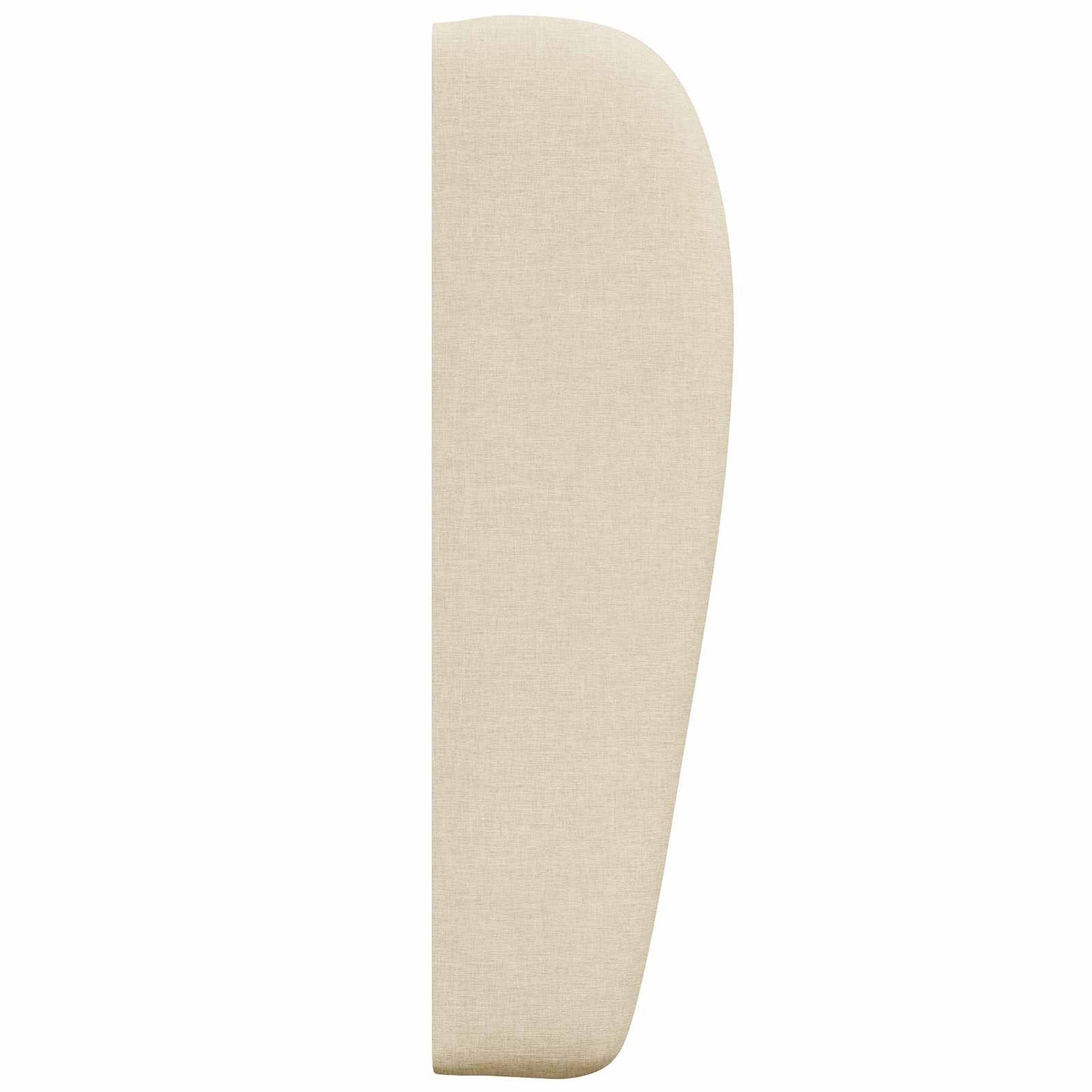 Uši Čela Postele Krémová 80 X 23 X 6 Cm Textil