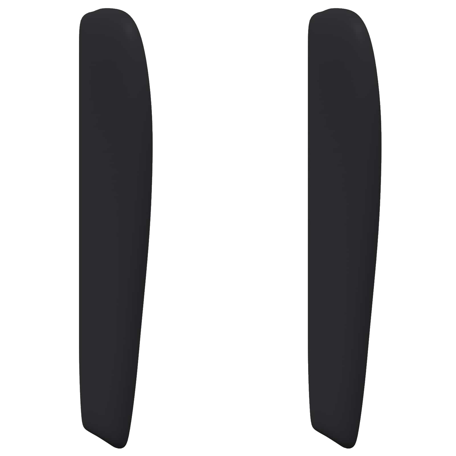 Uši Čela Postele Černá 80 X 23 X 6 Cm Pvc