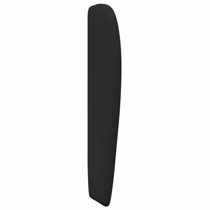 Uši Čela Postele Černá 80 X 23 X 6 Cm Pvc