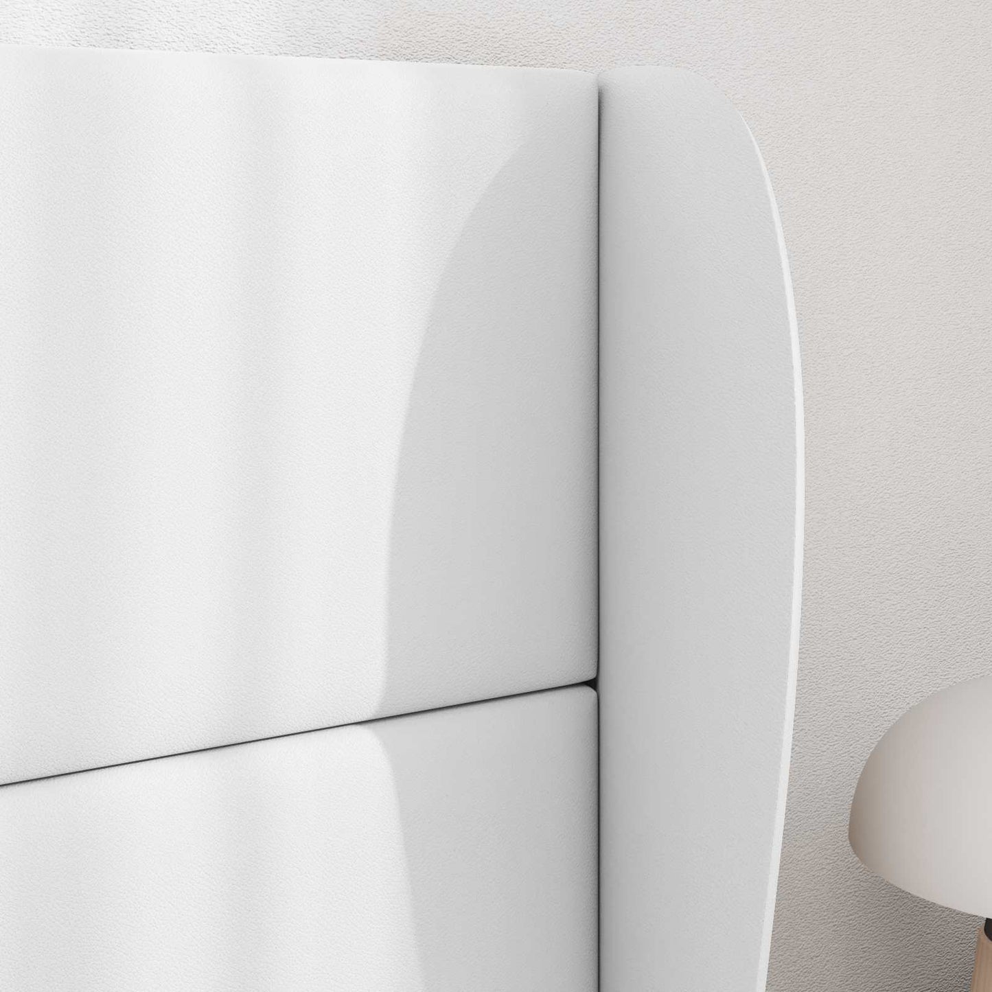 Uši Čela Postele Bílá 80 X 23 X 6 Cm Pvc