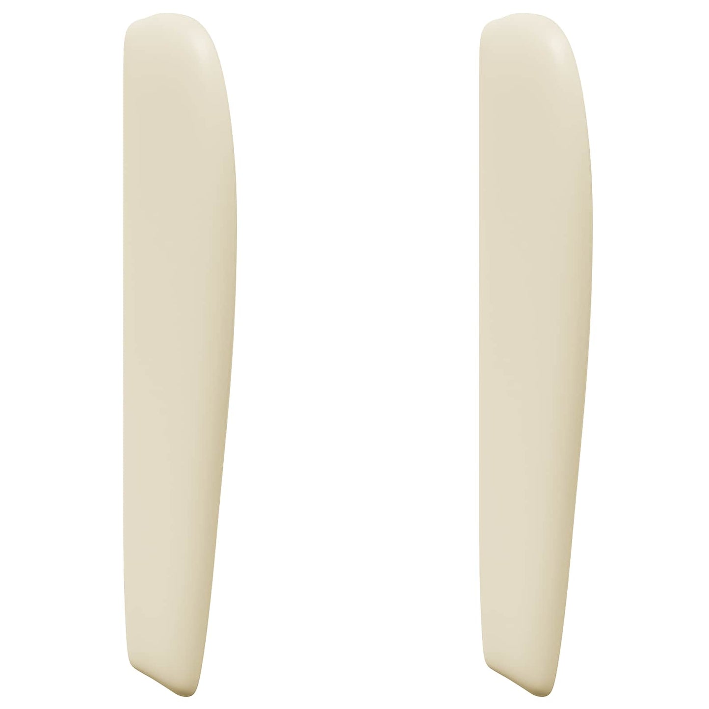 Uši Čela Postele Krémová 80 X 23 X 6 Cm Pvc