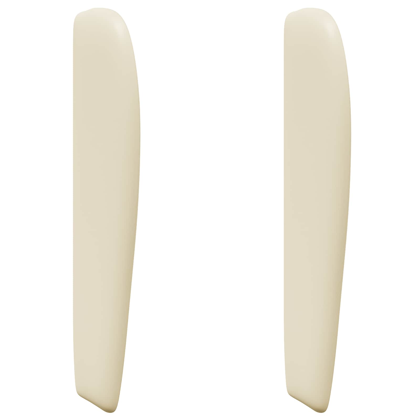 Uši Čela Postele Krémová 80 X 23 X 6 Cm Pvc