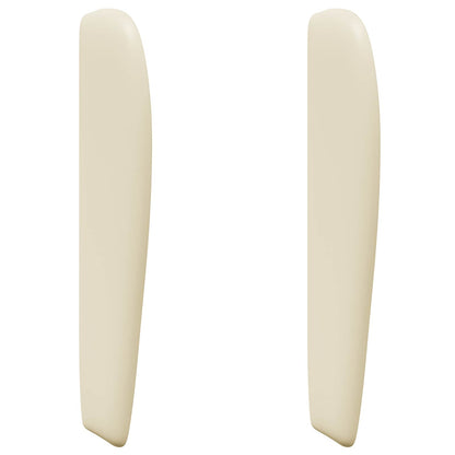 Uši Čela Postele Krémová 80 X 23 X 6 Cm Pvc