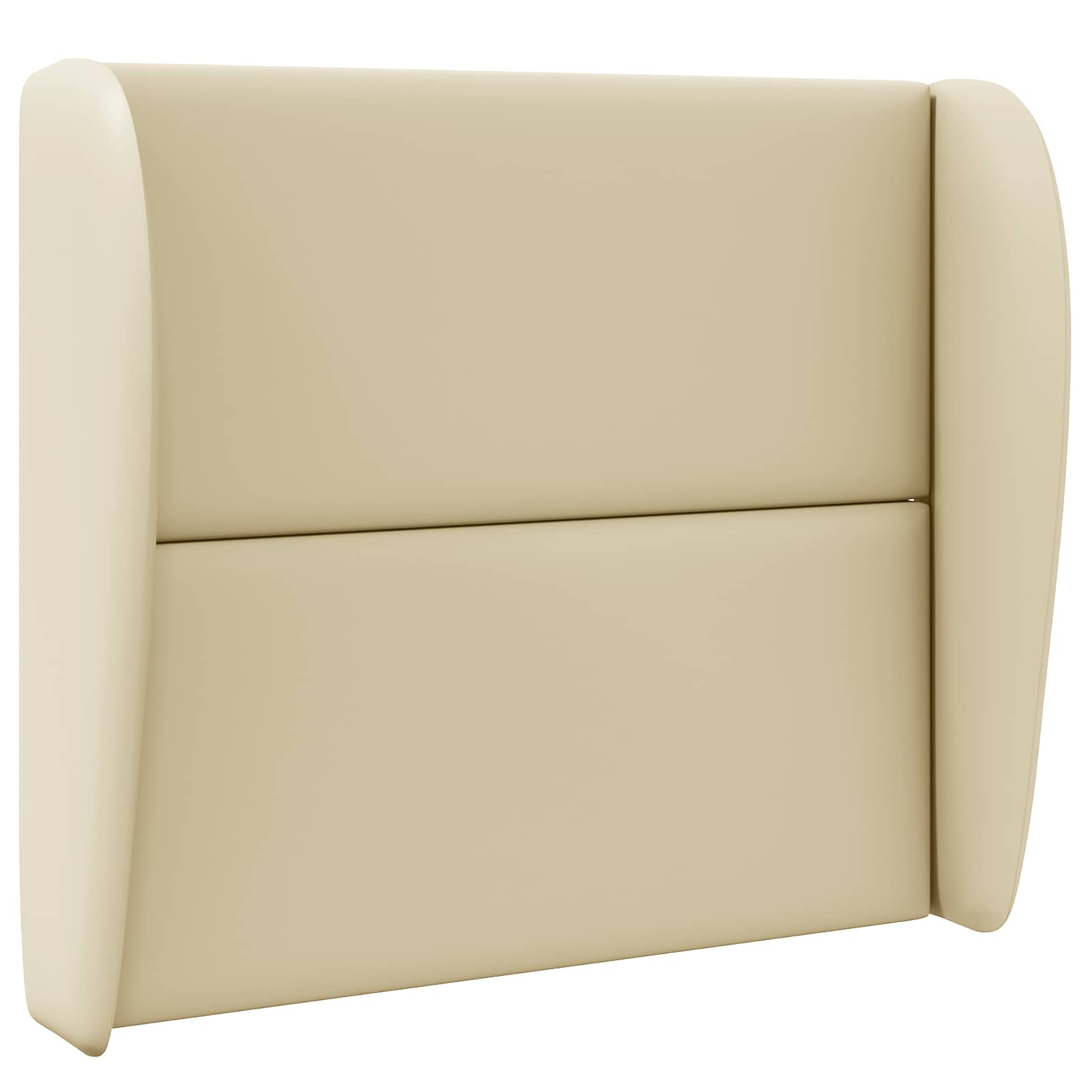 Uši Čela Postele Krémová 80 X 23 X 6 Cm Pvc