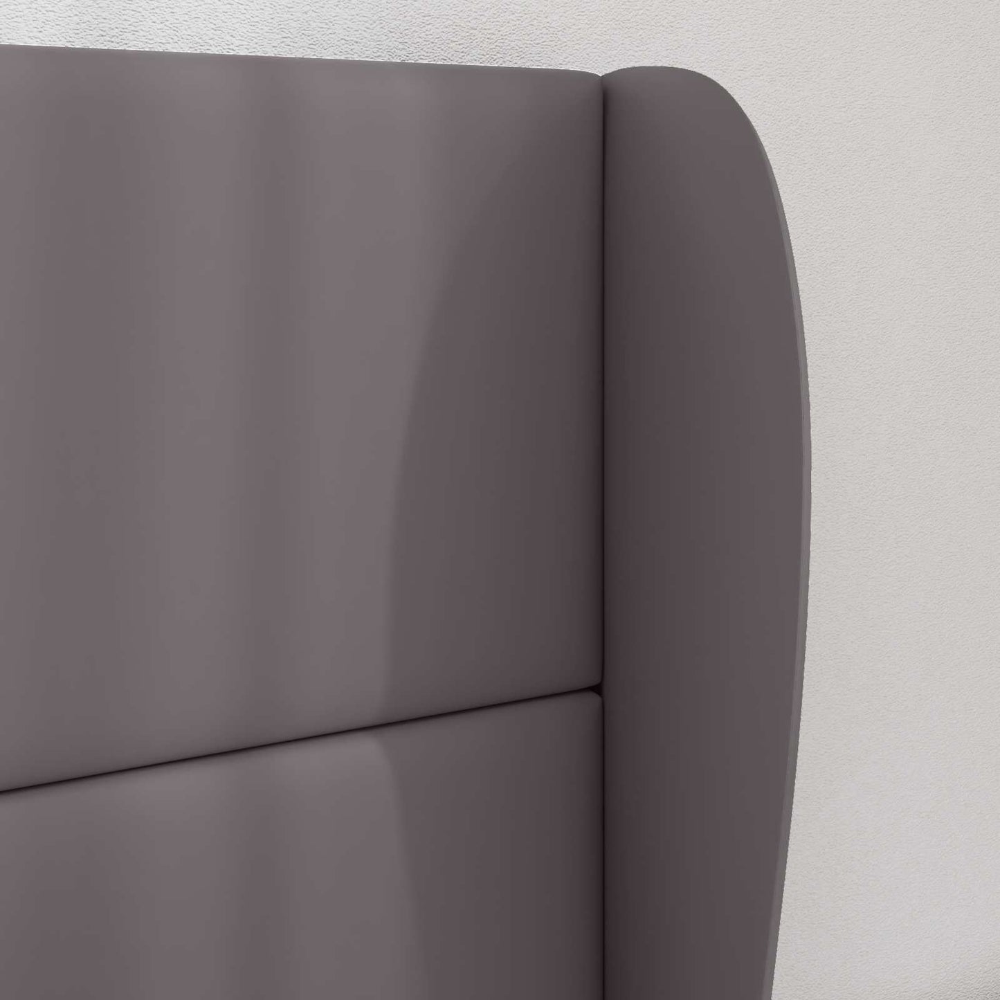 Uši Čela Postele Tmavě Šedá 80 X 23 X 6 Cm Pvc