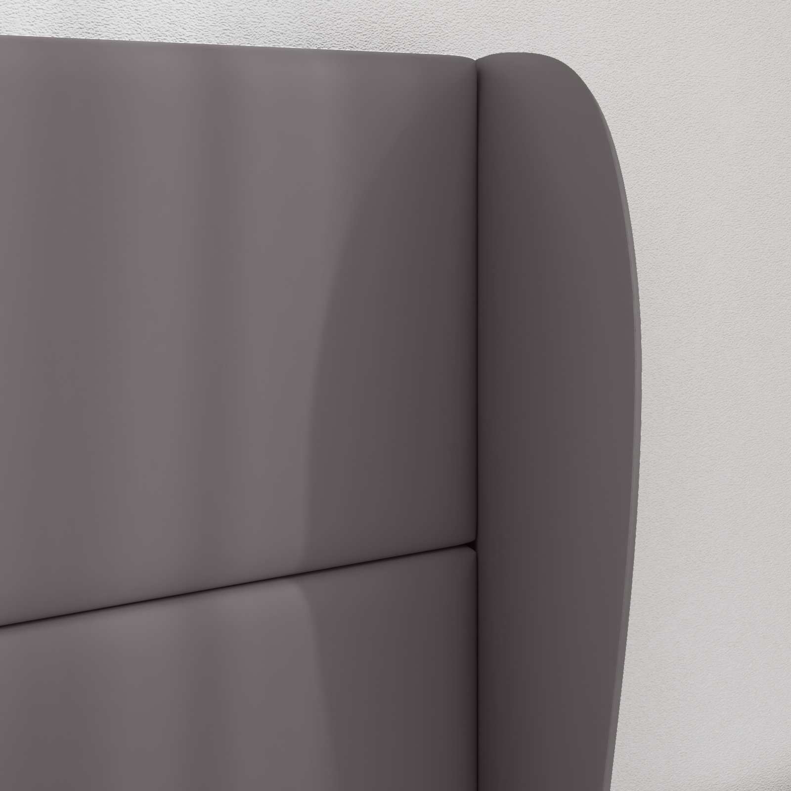 Uši Čela Postele Tmavě Šedá 80 X 23 X 6 Cm Pvc