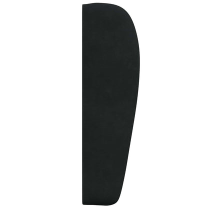 Uši Čela Postele Černá 80 X 23 X 6 Cm Samet