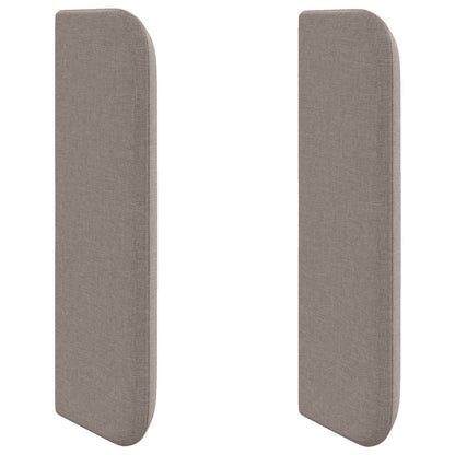 Uši Čela Postele Taupe 40,5 X 40,5 X 4 Cm Textil