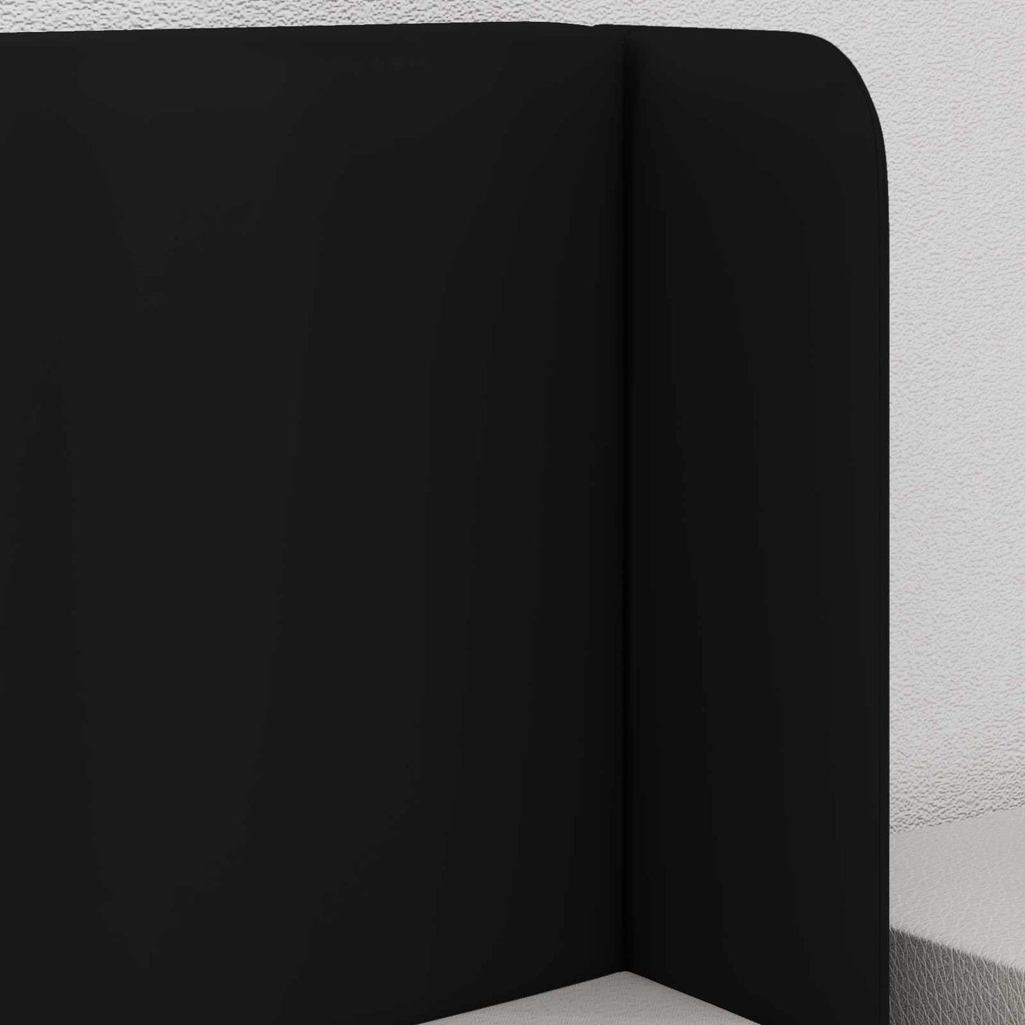Uši Čela Postele Černá 40,5 X 40,5 X 4 Cm Pvc