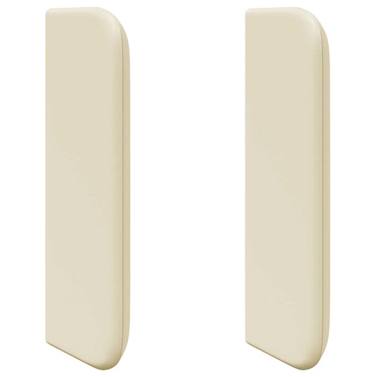 Uši Čela Postele Krémová 40,5 X 40,5 X 4 Cm Pvc