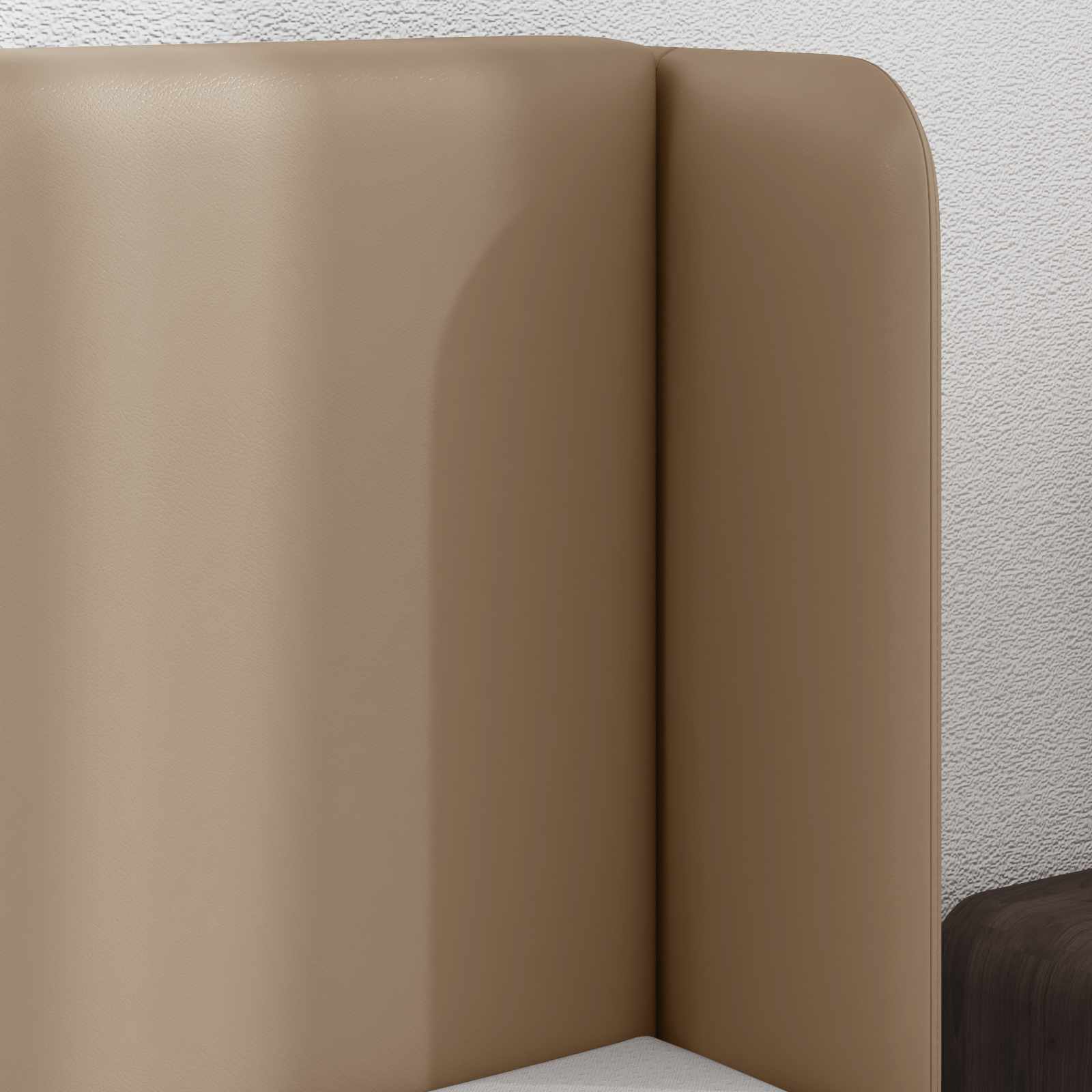 Uši Čela Postele Hnědá 40,5 X 40,5 X 4 Cm Pvc