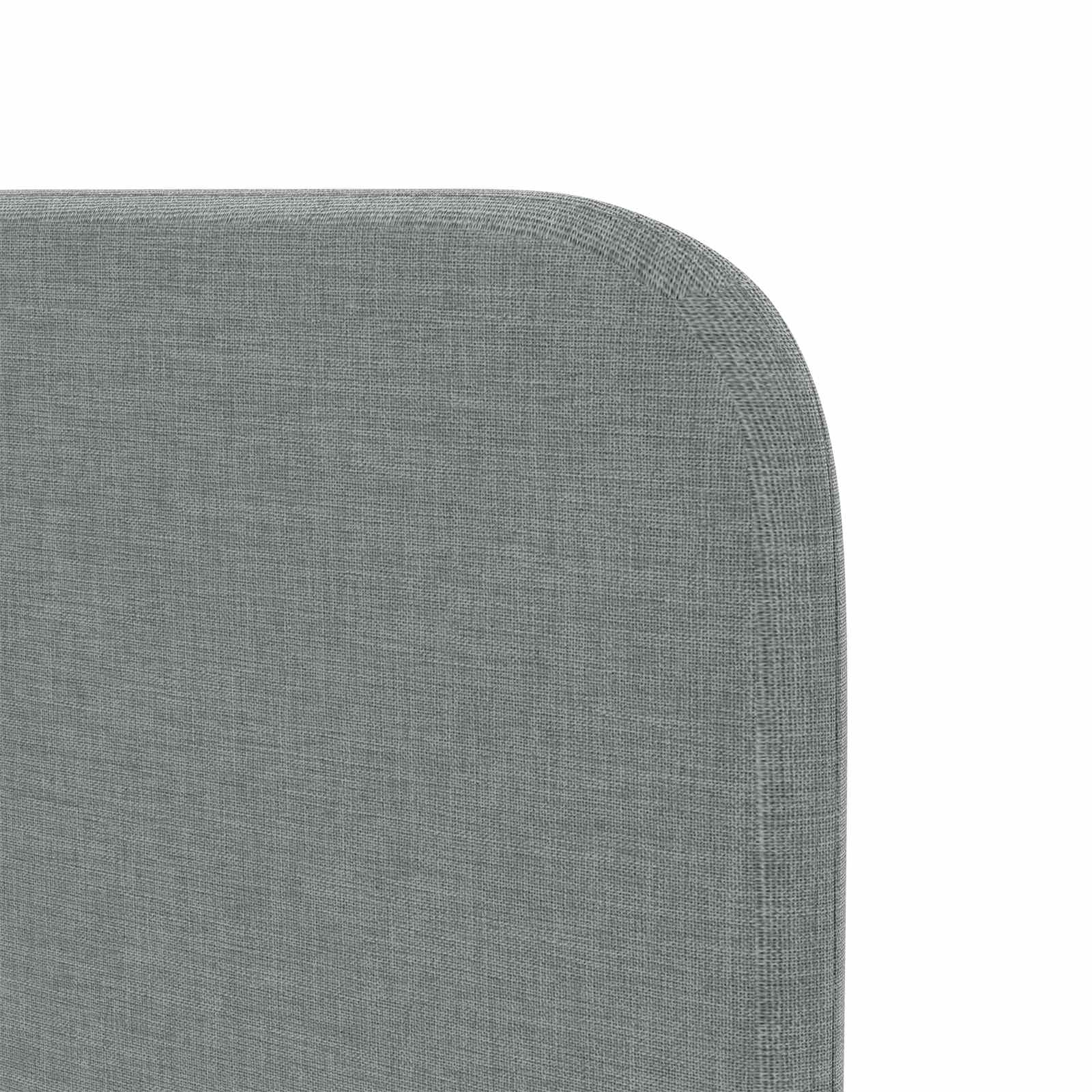 Uši Čela Postele Světle Šedá 80 X 16 X 4 Cm Textil