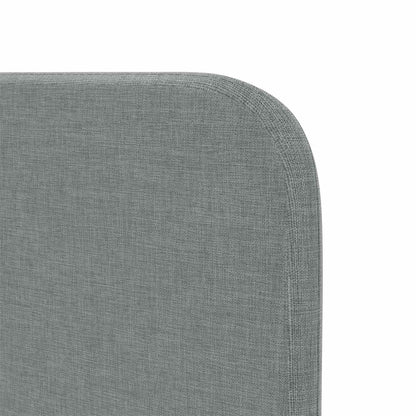 Uši Čela Postele Světle Šedá 80 X 16 X 4 Cm Textil