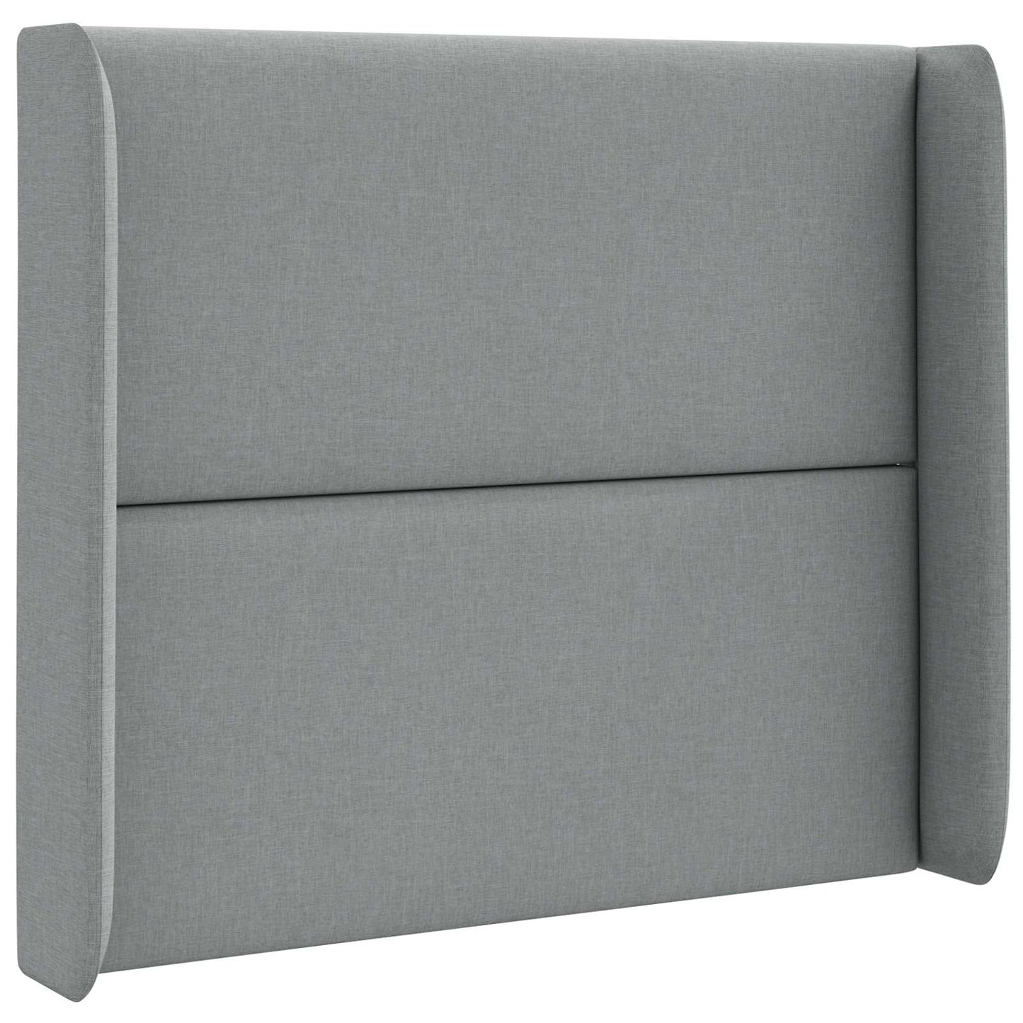 Uši Čela Postele Světle Šedá 80 X 16 X 4 Cm Textil