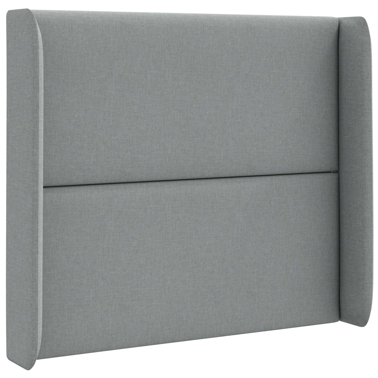 Uši Čela Postele Světle Šedá 80 X 16 X 4 Cm Textil