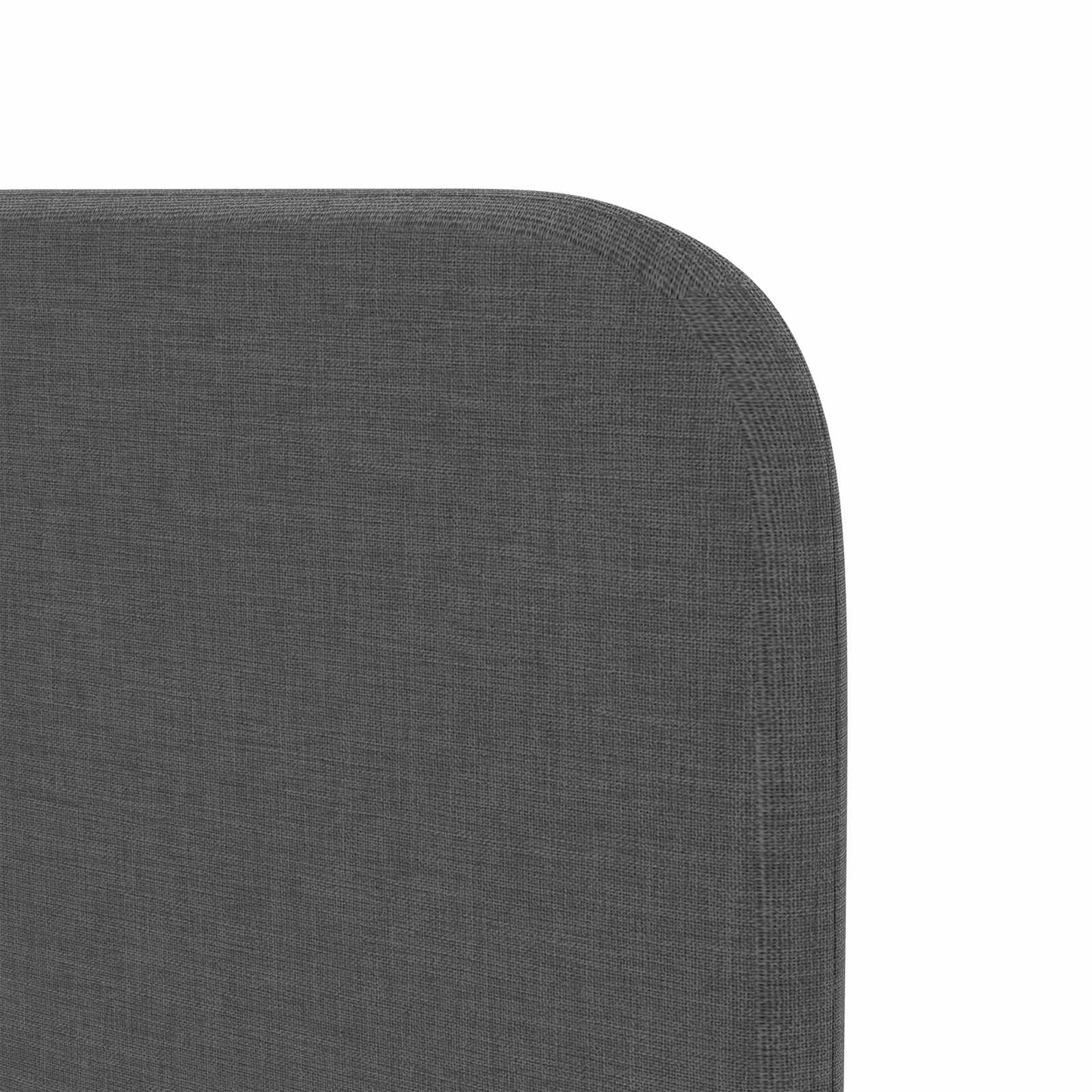 Uši Čela Postele Šedá 80 X 16 X 4 Cm Textil