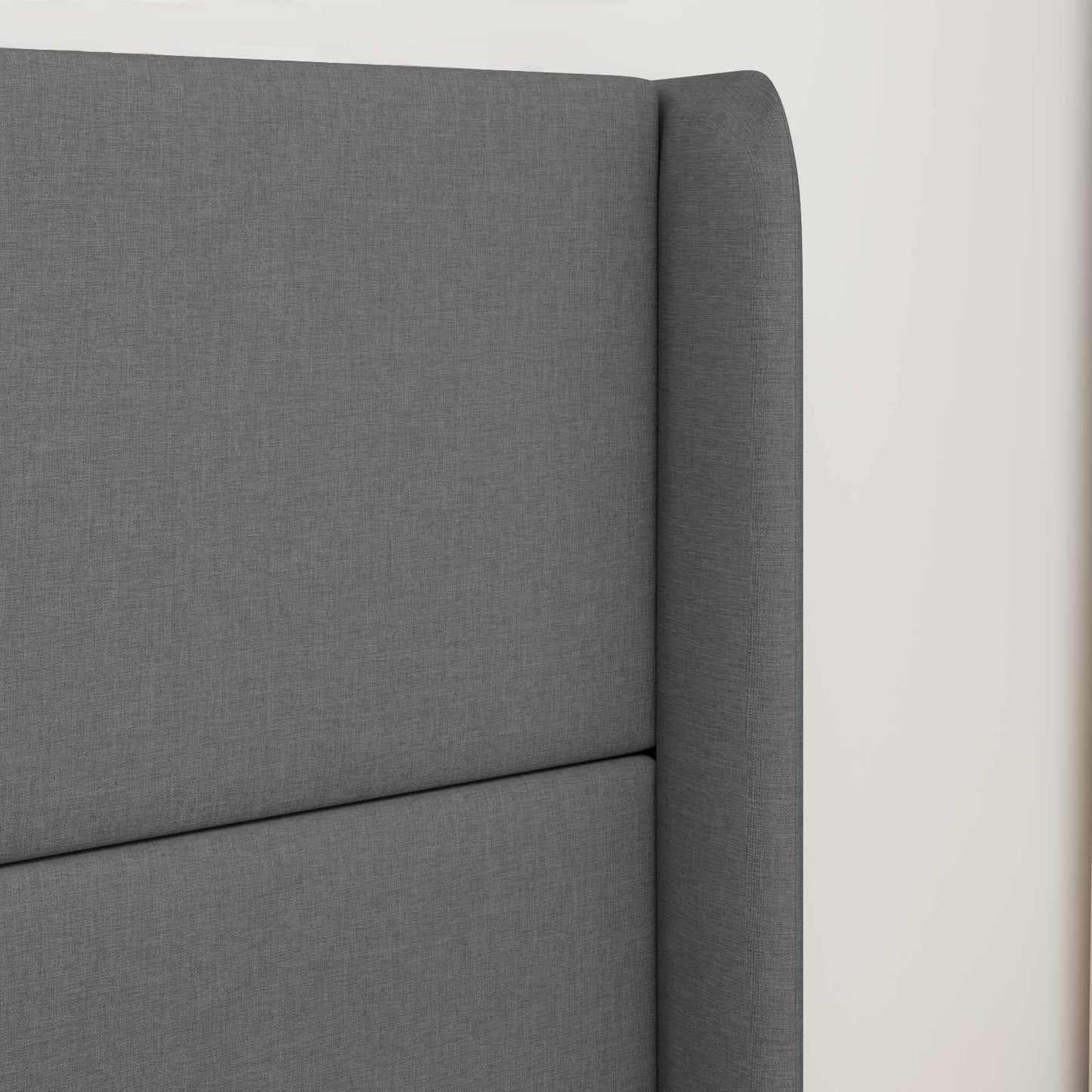 Uši Čela Postele Šedá 80 X 16 X 4 Cm Textil