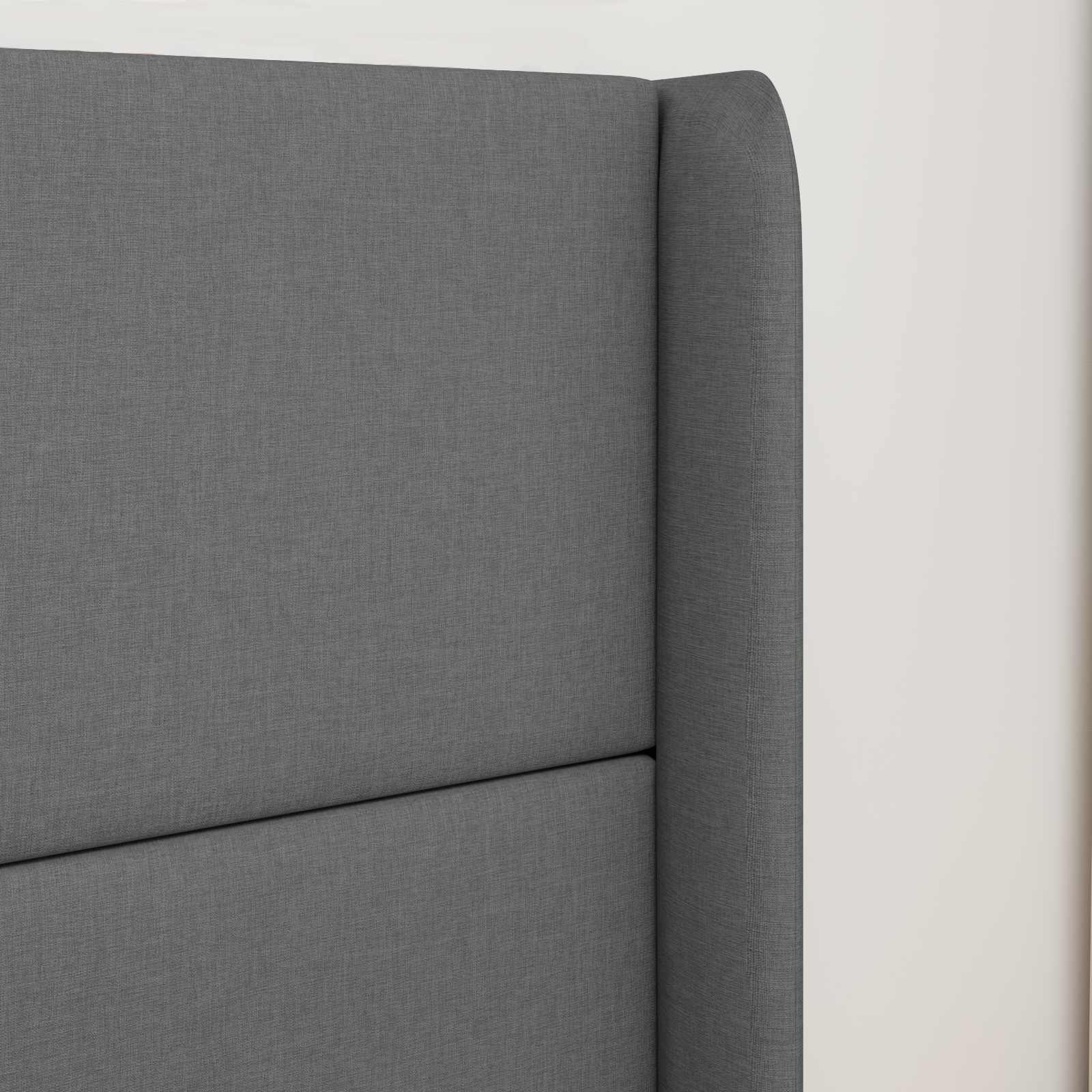 Uši Čela Postele Šedá 80 X 16 X 4 Cm Textil