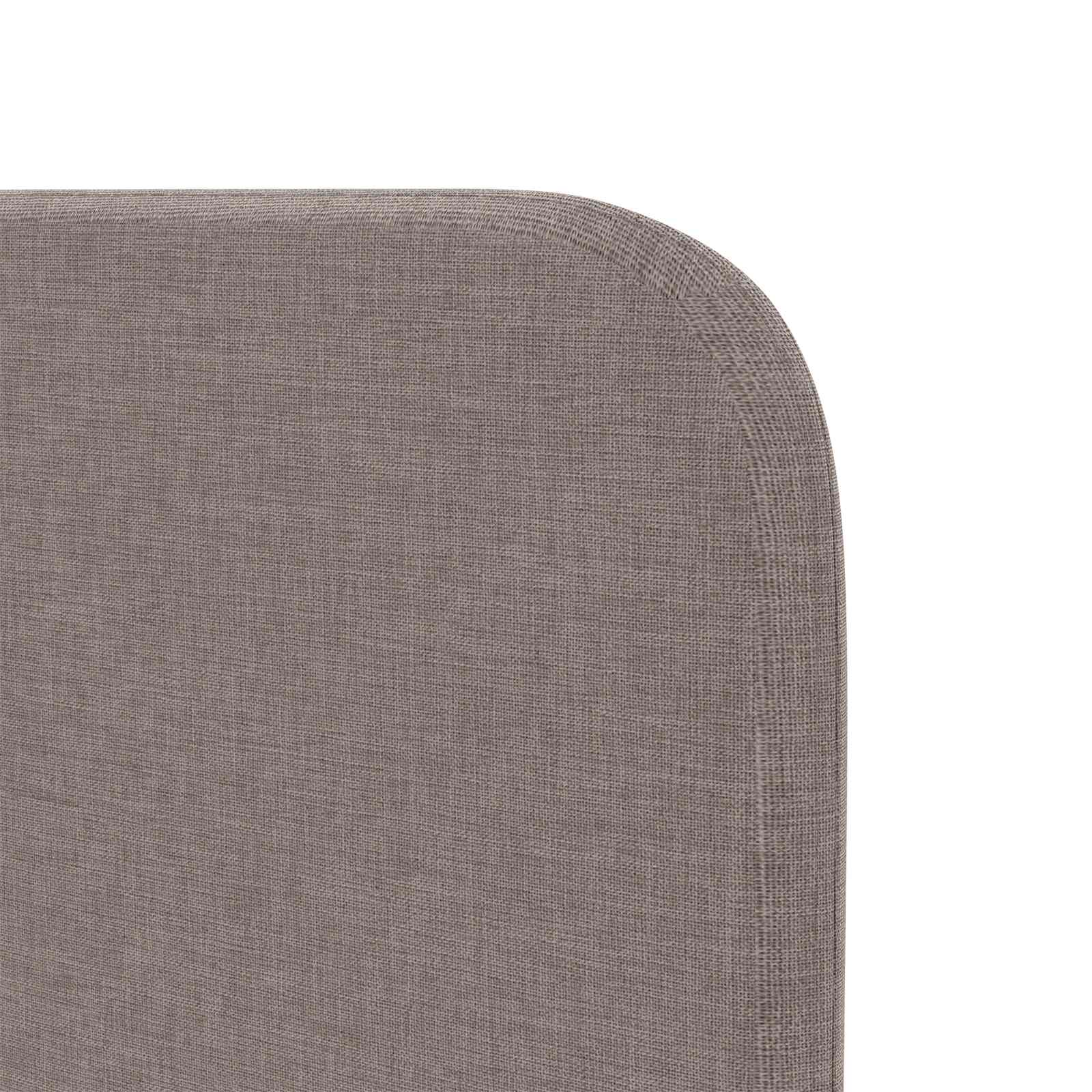 Uši Čela Postele Taupe 80 X 16 X 4 Cm Textil