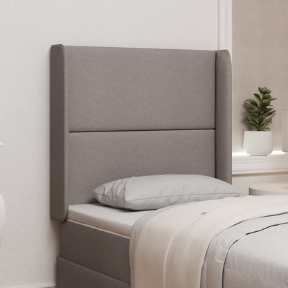 Uši Čela Postele Taupe 80 X 16 X 4 Cm Textil