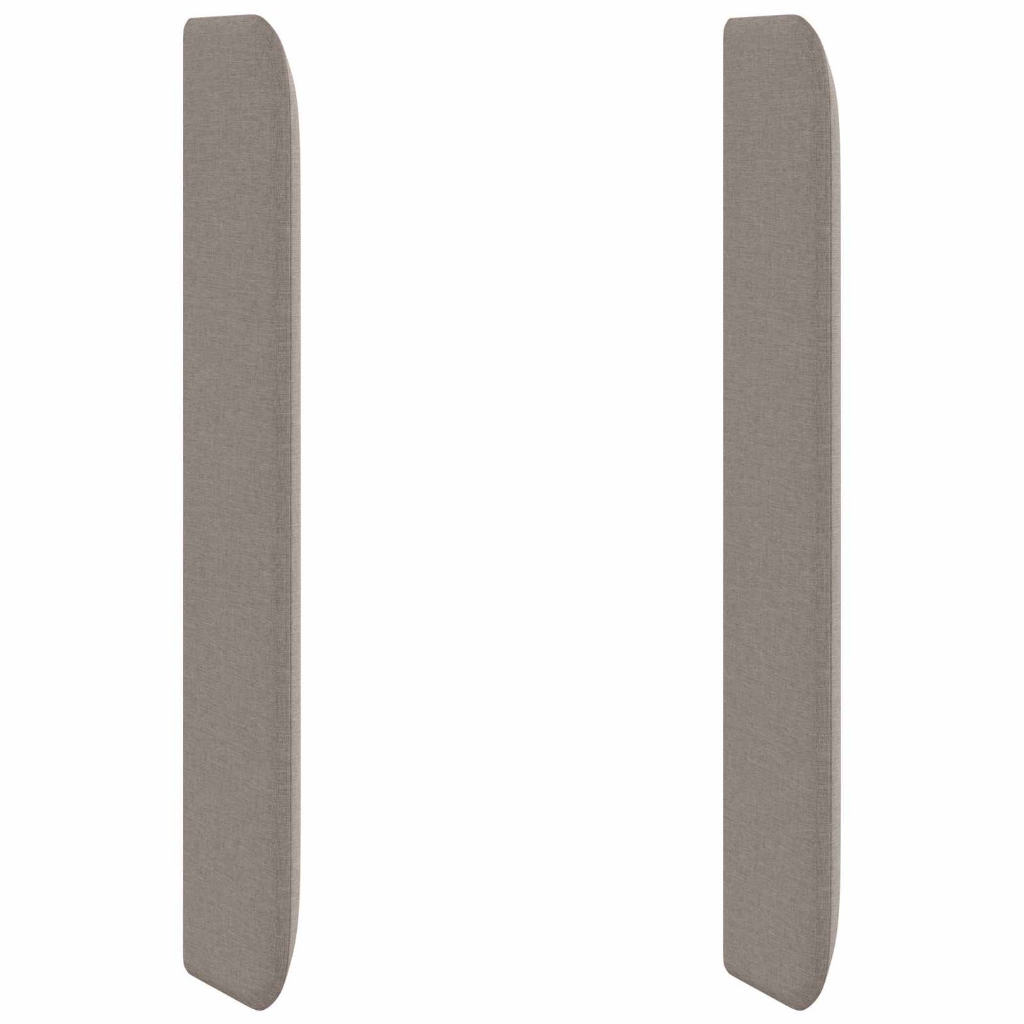 Uši Čela Postele Taupe 80 X 16 X 4 Cm Textil