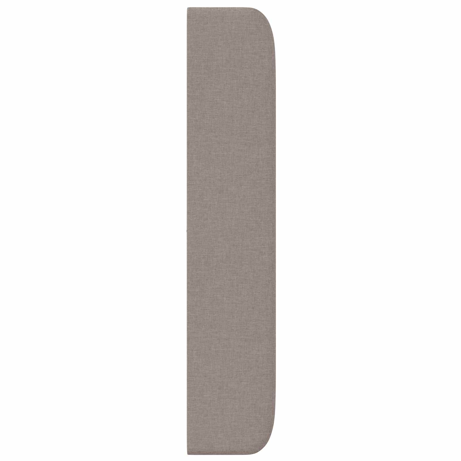 Uši Čela Postele Taupe 80 X 16 X 4 Cm Textil