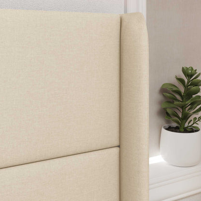 Uši Čela Postele Krémová 80 X 16 X 4 Cm Textil