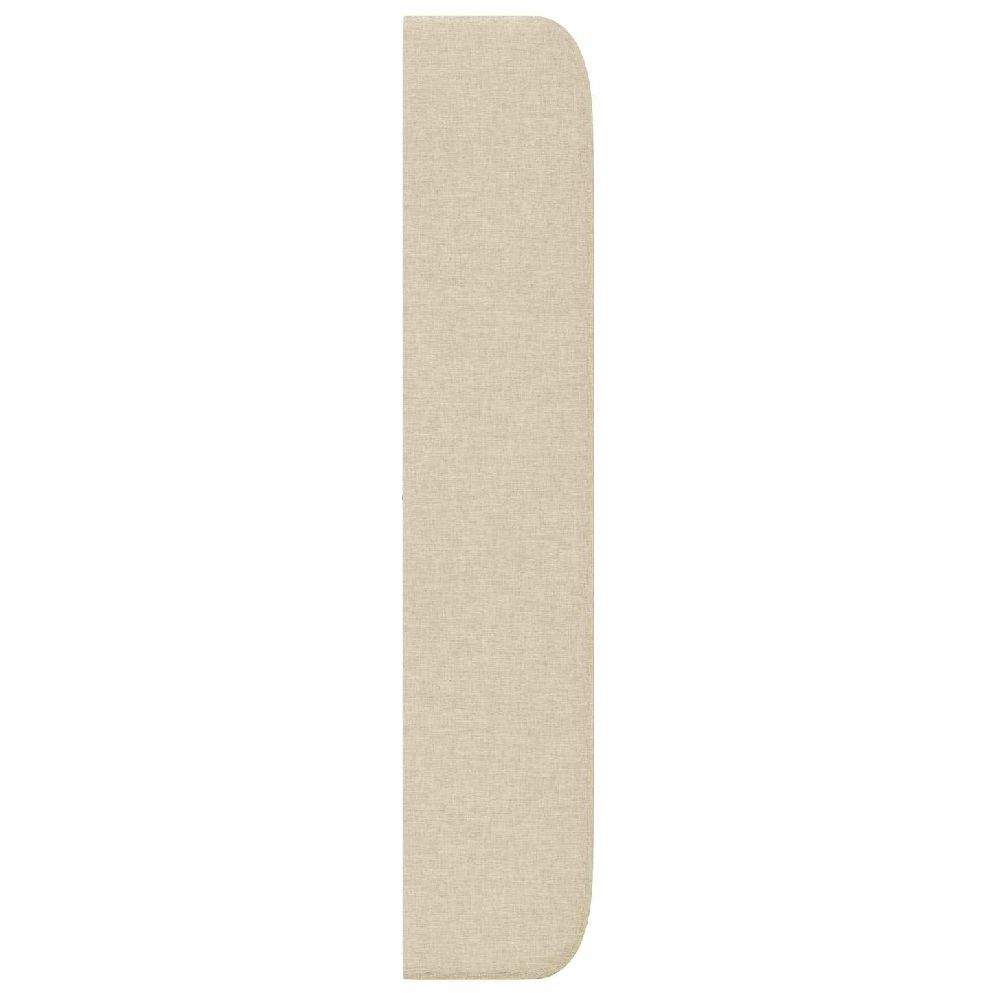 Uši Čela Postele Krémová 80 X 16 X 4 Cm Textil