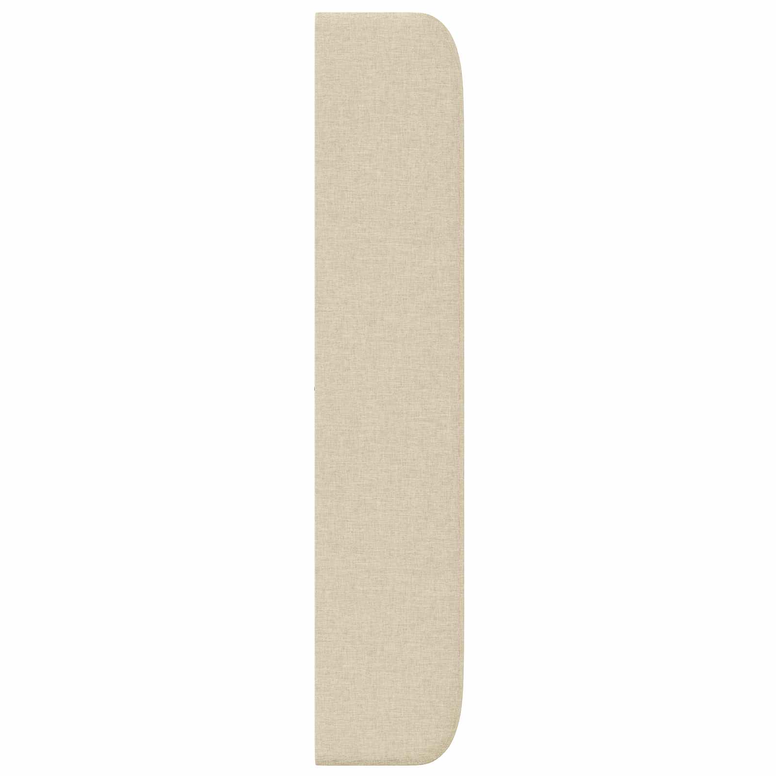 Uši Čela Postele Krémová 80 X 16 X 4 Cm Textil