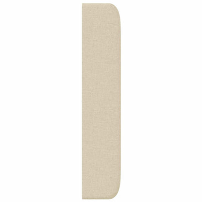 Uši Čela Postele Krémová 80 X 16 X 4 Cm Textil