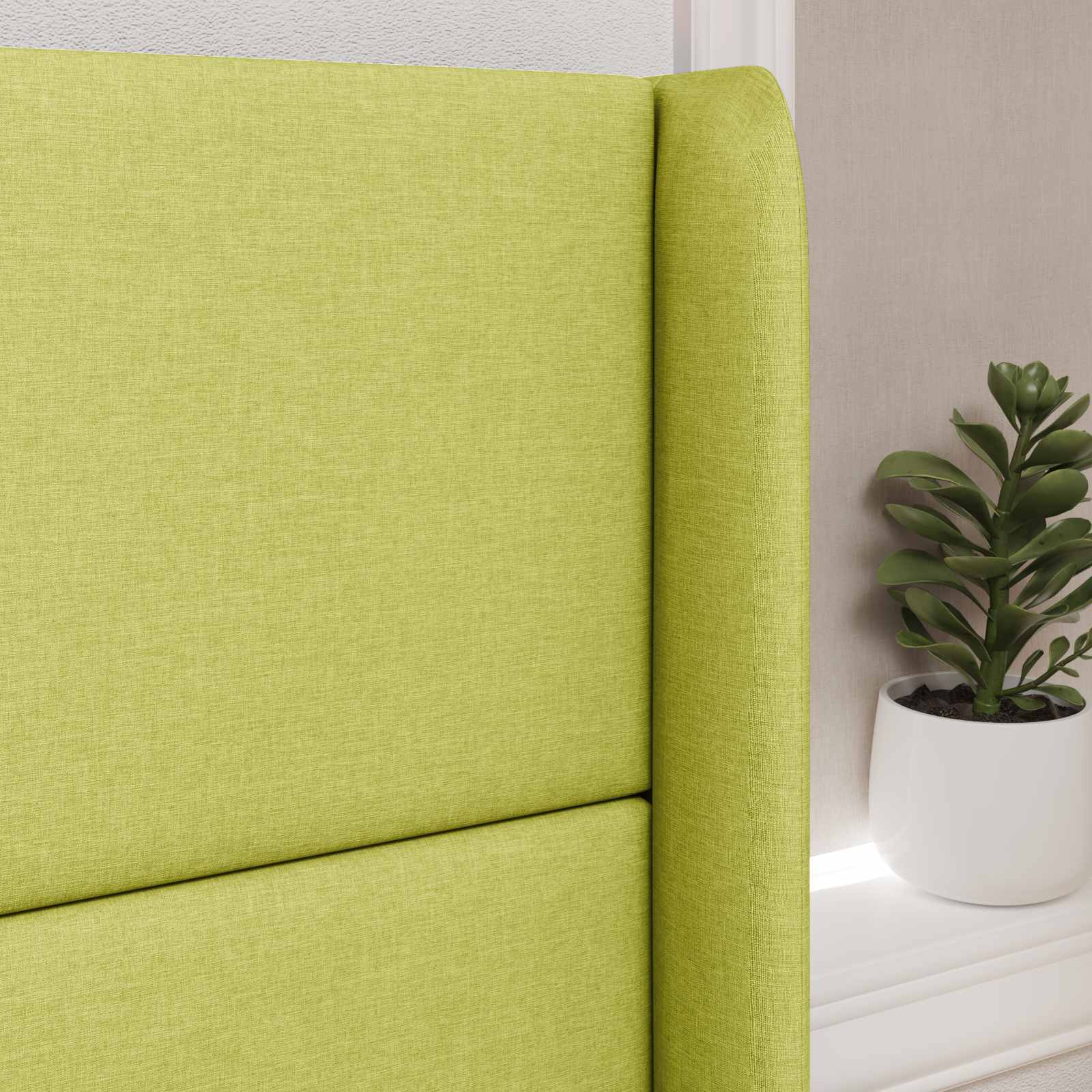 Uši Čela Postele Šedá 80 X 16 X 4 Cm Textil