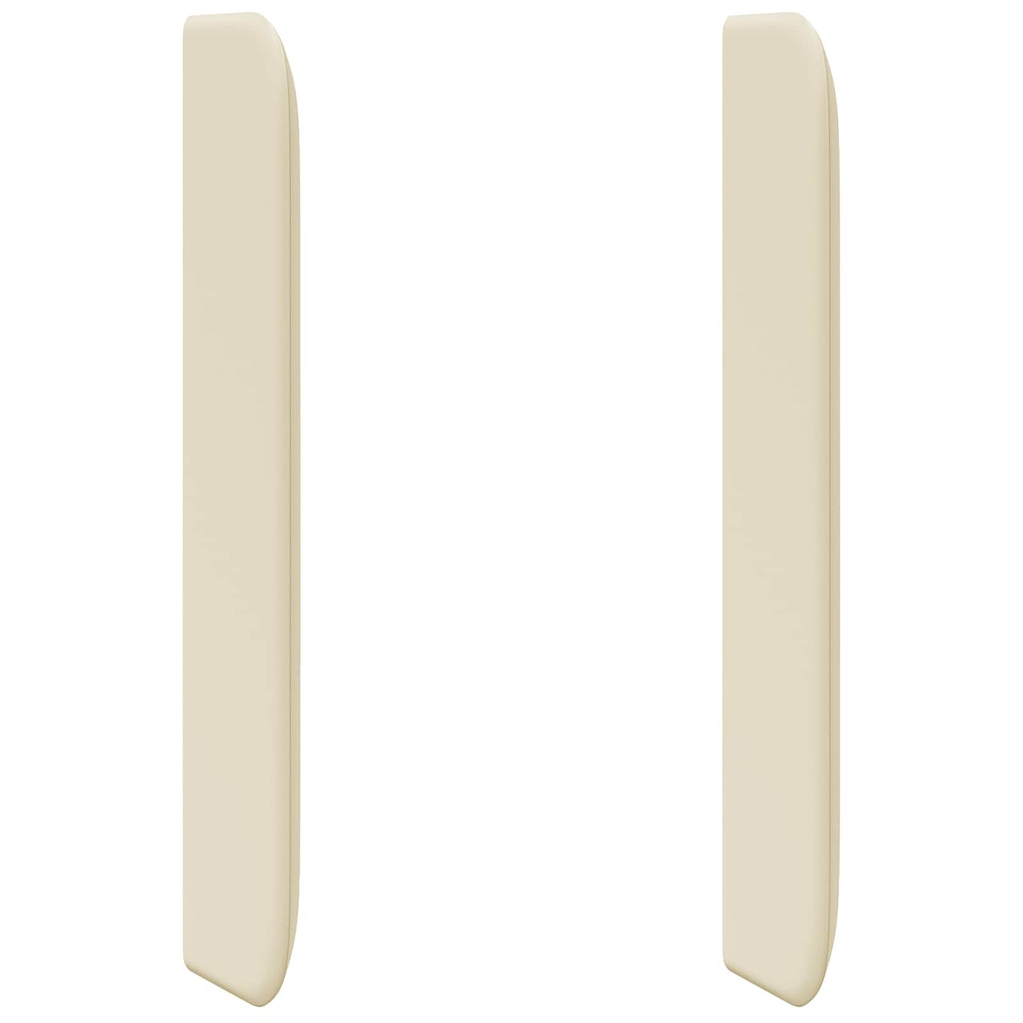 Uši Čela Postele Krémová 80 X 16 X 4 Cm Pvc