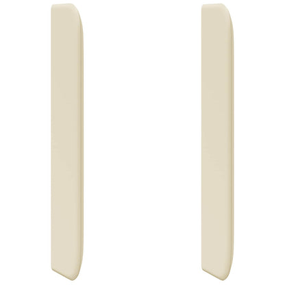 Uši Čela Postele Krémová 80 X 16 X 4 Cm Pvc