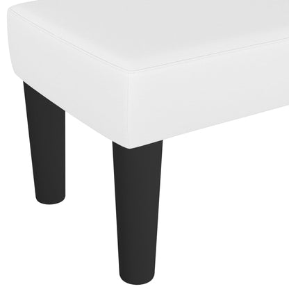 Lavice Bílá 70 X 30 X 30 Cm Umělá Kůže
