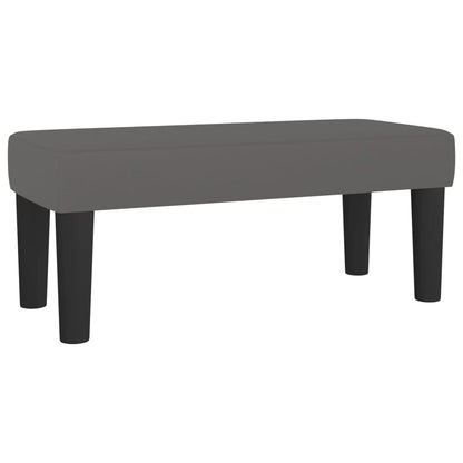 Lavice Šedá 70 X 30 X 30 Cm Umělá Kůže