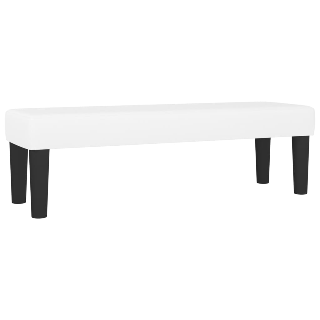 Lavice Bílá 100X30X30 Cm Umělá Kůže