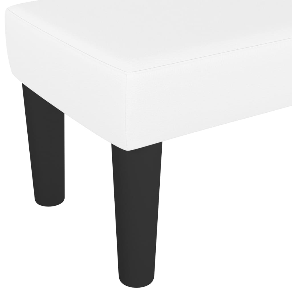 Lavice Bílá 100X30X30 Cm Umělá Kůže