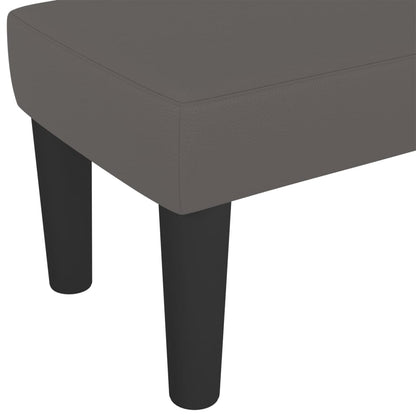 Lavice Šedá 100X30X30 Cm Umělá Kůže